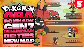 Pokemon GBA Rom Hack With Gen7 Guardian Deities amp New Map 2018 [upl. by Fisa]