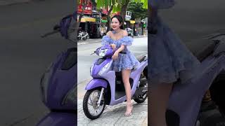 vison tím mộng mơ🥰 xuhuong2024 xuhuong thuychamxemay honda vison visondonkieng [upl. by Veator502]