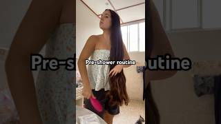 Preshower routine for long amp healthy hair haircare hairgrowth longhair hairoil [upl. by Anaic821]