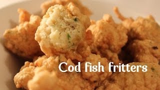 COD FISH FRITTERS BY SPANISH COOKING [upl. by Boyd61]