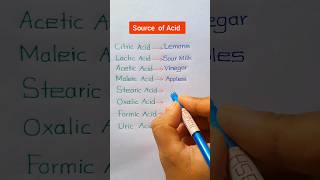 Source of Acid🔥Citric Acid🔥Formic Acid🔥Uric Acid shorts [upl. by Nidroj]