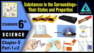 Substances in the SurroundingsTheir States and Properties  Std 6  Science  Chapter 5 Part 12 [upl. by Merp]