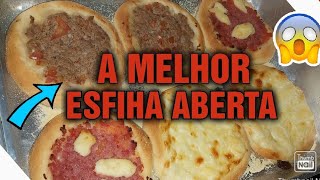 ESFIHA ABERTA HABIBS  RECEITA FACIL PARA NAO ERRAR [upl. by Prowel]