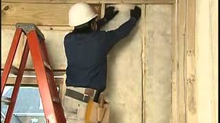 Johns Mannville Batt Insulation Install [upl. by Ynabe944]