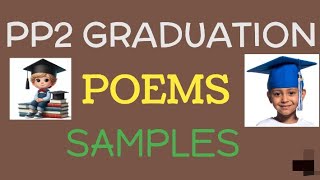 PP2 Graduation poems in Kenya CBC Poems for PP2 [upl. by Wolford]