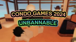 ROBLOX UNBANNABLE CONDO GAMES IN 2024 SERVER IN DESC [upl. by Urissa119]