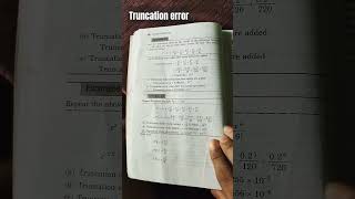 Truncation errorNumerical method math Truncationerrorimportantquestions bsc3rdyear bsc imp [upl. by Leavelle]