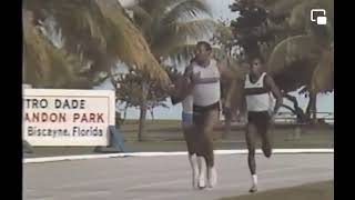 James Lofton vs Carl Lewis Half Mile Race  Superstars 1986 [upl. by Fenwick]