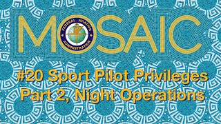 FAA MOSAIC Rule Proposal 20  Sport Pilot Privileges  Part 2 [upl. by Cruz]