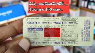 Taxim o 200 tablet uses amp side effects 💊  మంచి ఆంటిబయోటిక్  ll Cefixim [upl. by Oballa384]