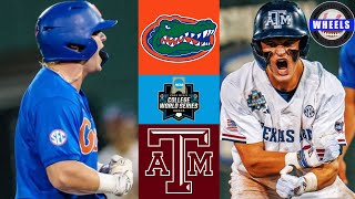 Florida v 3 Texas AampM Exciting Game  College World Series Opening Round  2024 College Baseball [upl. by Nevear799]