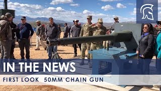 First public firing of 50mm XM913 chain gun [upl. by Asilanom]