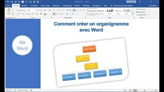 Faire un organigramme sur Word en quelques clics [upl. by Ahsinot]