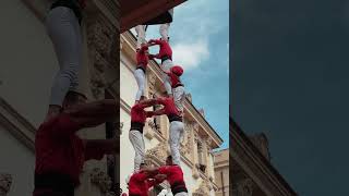 Els Castellers de Vilafranca Valls i Tarragona avui a SantFèlix24 fmvila castellers [upl. by Vashtia]