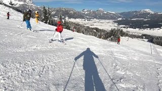 St Johann in Tirol Austria Ski run 4a  GoPro HERO 6 [upl. by Thordia]