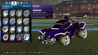 Every Painted Titanium White Wheel Showcase Mid April 2019  Rocket League [upl. by Clyde]