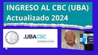 Cómo es la INSCRIPCIÓN en el CBC UBA 2024 [upl. by Enelrac]