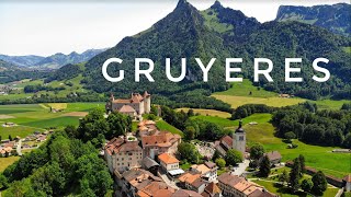 Gruyeres in Switzerland by drone [upl. by Ecinerev]