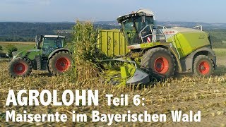 Lohnunternehmen Agrolohn Maisernte im Bayerischen Wald [upl. by Dnamron]