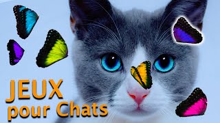 Vidéos pour chats  Papillons colorés partout  Jeux de chat Jeu vidéo pour chats seulement CAT TV [upl. by Menashem]