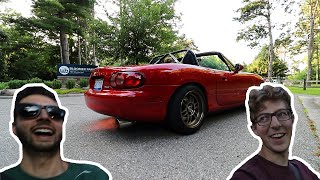 MY MIATA SHOOTS FIRE Pops and Bangs Tune [upl. by Yrallam485]