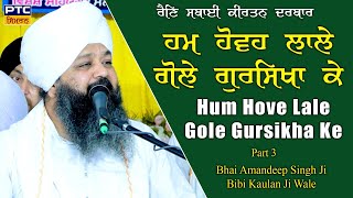 Hum Hove Lale Gole Gursikha Rain Sabai Part 3  Bhai Amandeep Singh Ji Bibi Kaulan Wale 07092024 [upl. by Hadsall]