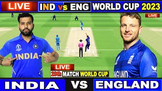 Live IND Vs ENG ICC World Cup 2023  Live Match Centre  India Vs England  1st Innings [upl. by Osi]