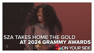 SZA takes home 3 awards at 2024 Grammys [upl. by Rusell]