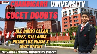 CUCET FOR CHANDIGARH UNIVERSITY 2022 SYLLABUS  QUESTIONS  FEES  SCHOLAR  LATEST UPDATED VIDEO😮 [upl. by Hunfredo]