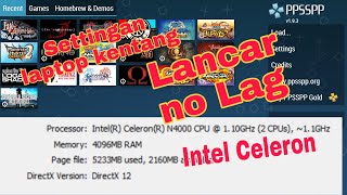 Settingan ppsspp untuk laptop kentang GRAFIK BAGUS NO LAG LANCAR [upl. by Aemat144]