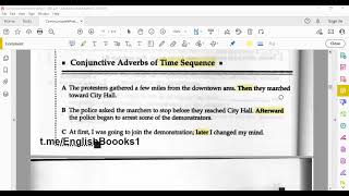 Lesson Six Conjunctive Adverbs of CauseResult Condition and Time Sequence [upl. by Sup]