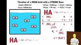 Weak Acid Strong Base Titration Particle View [upl. by Wagner]