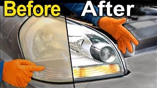 How To Restore Headlights PERMANENTLY  Better Than a BRAND NEW Headlight [upl. by Yniar874]