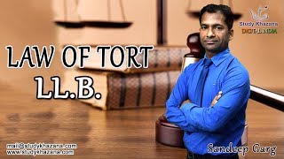 Free Online Lecture on Law of Torts by S K Garg  Study Khazana [upl. by Nosemaj96]