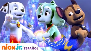 Paw Patrol Patrulla de cachorros  ¡La Patrulla Marina y los cachorros marinos salvan Puplantis [upl. by Yentiw]