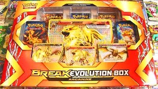 Ouverture de 2 MEGA Coffrets Pokémon BREAK EVOLUTION ARCANIN  MAGNIFIQUE PIOCHE [upl. by Akinod]