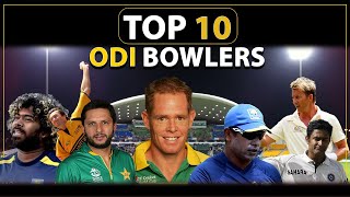 Top 10 Bowlers with the Most Wickets in ODI History [upl. by Enidlarej]