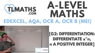 ALevel Maths G201 Differentiation Differentiate xn n a positive integer [upl. by Olwena]