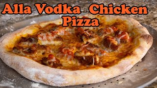 Alla Vodka Chicken Pizza  Making an Alla Vodka Chicken Pizza [upl. by Ayojal]