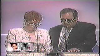 1996 Tejano Music Awards  Marcella amp Abraham Quintanilla Accepting Selenas Award [upl. by Laundes]