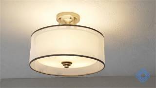 Kichler Lacey ThreeLight SemiFlush Mount  Bellacor [upl. by Otrebla]