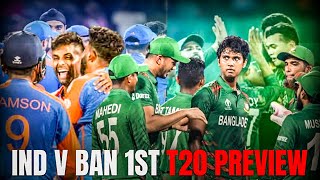 IND V BAN 1ST T20 PREVIEW  indvban [upl. by Annahsat]