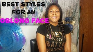 Learn what hairstyles are great for an OBLONG shaped face [upl. by Tybi]