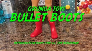 Bulletman reproduction boots by Grunga toys [upl. by Ynnor]