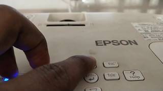 Setup a EPSON projector on white screen How to align and setup projector Projector setup amp setting [upl. by Azil]