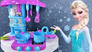 8 Minutes SatisFying with Unboxing Frozen Elsa Kitchen PlaysetDressing table makeup toys ASMR [upl. by Danyette]