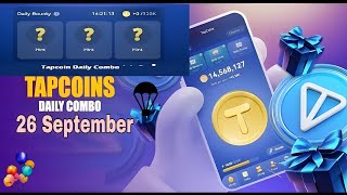 Tap Coin 26 September Daily Bounty Card For 32M coins tapcoinbounty [upl. by Alliuqahs]