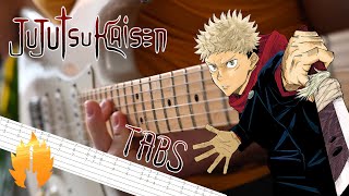 【TABS】Jujutsu Kaisen Opening Guitar Lesson  Kaikai Kitan  Eve  廻廻奇譚 [upl. by Truc416]