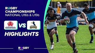 U19s Waratahs v Brumbies Highlights  National Rugby Championship Round 2 [upl. by Helgeson]