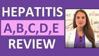 Hepatitis A B C D E Nursing Symptoms Treatment Causes NCLEX [upl. by Meenen582]